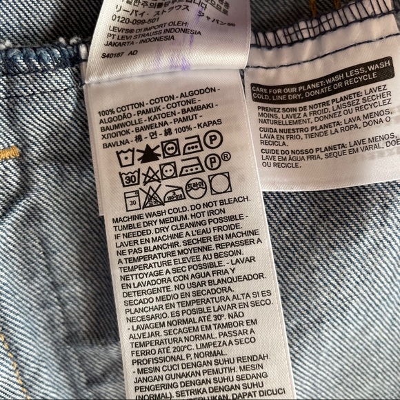 Levi’s Original Trucker Jean Jacket Blue Denim Size L - Picture 6 of 10